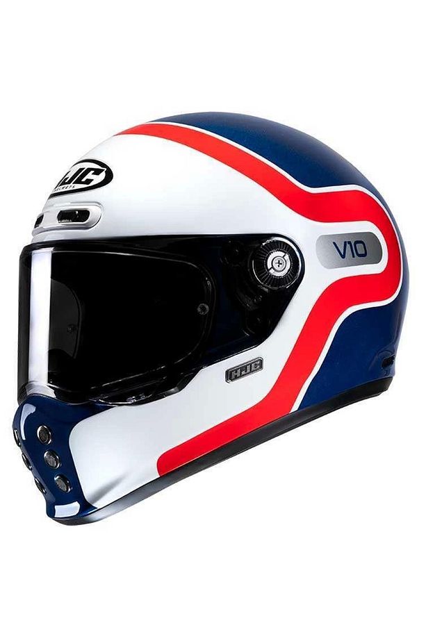 Kask V10 Grape Mc21 Mavi Beyaz - 1