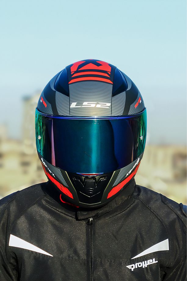 Rapıd 2 Race Xtreet Mat Siyah-kırmızı Kask Spoıler - 2