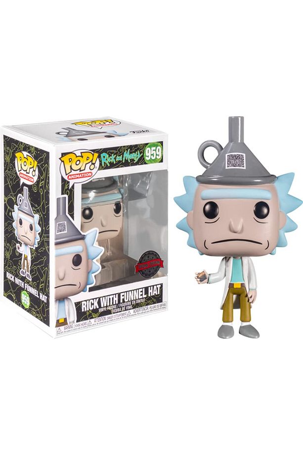 POP! Rick and Morty 959 Rick with Funnel Hat Special Edition Exclusive Figür - 1