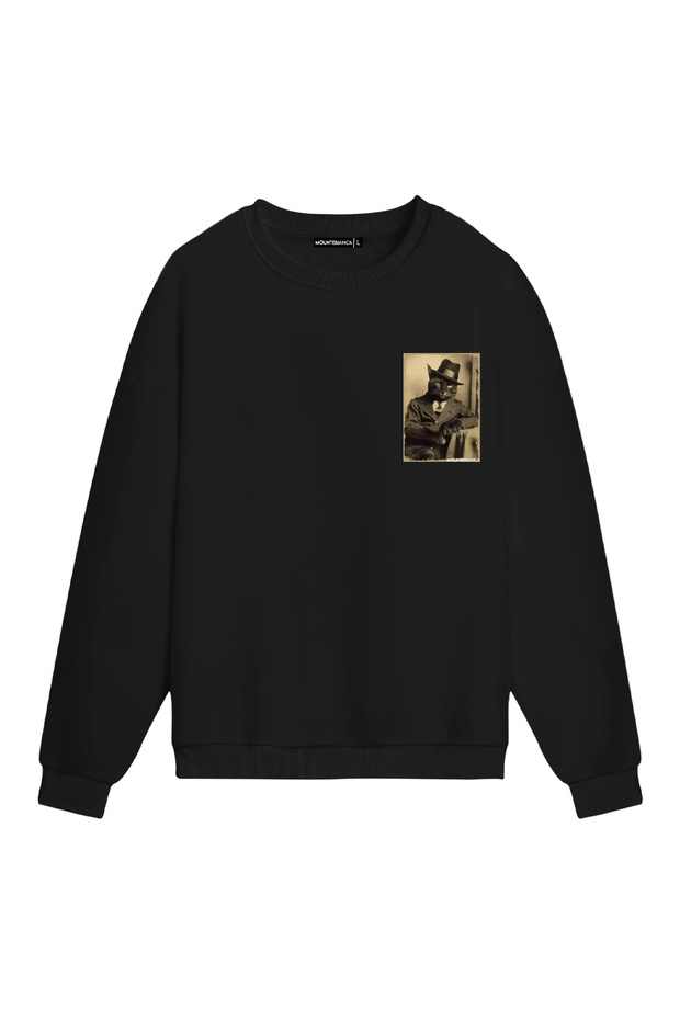 Unisex Signor Negro - سويت شيرت عادي