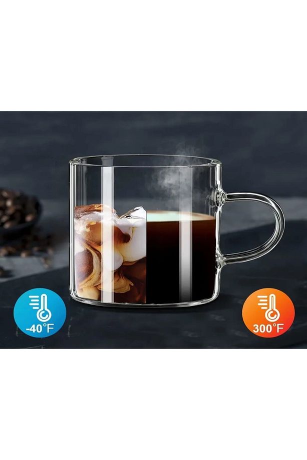 Espresso Bardağı Cam 2 Adet Termosilikat - 3