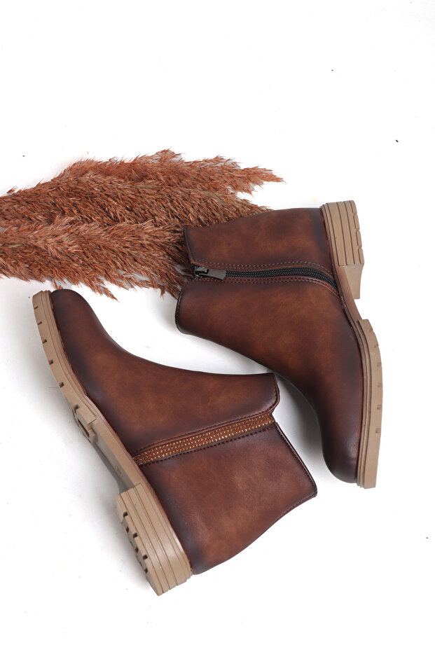 Düz Chelsea Bot- Kadın Düz Bot - İnce Taban Kadın Bot - 1