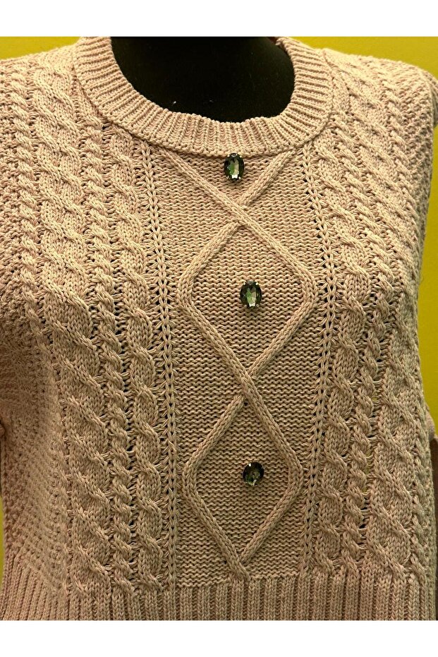 Knitwear ZIRCON STONE SIDE TIE SWEATER VEST CROP