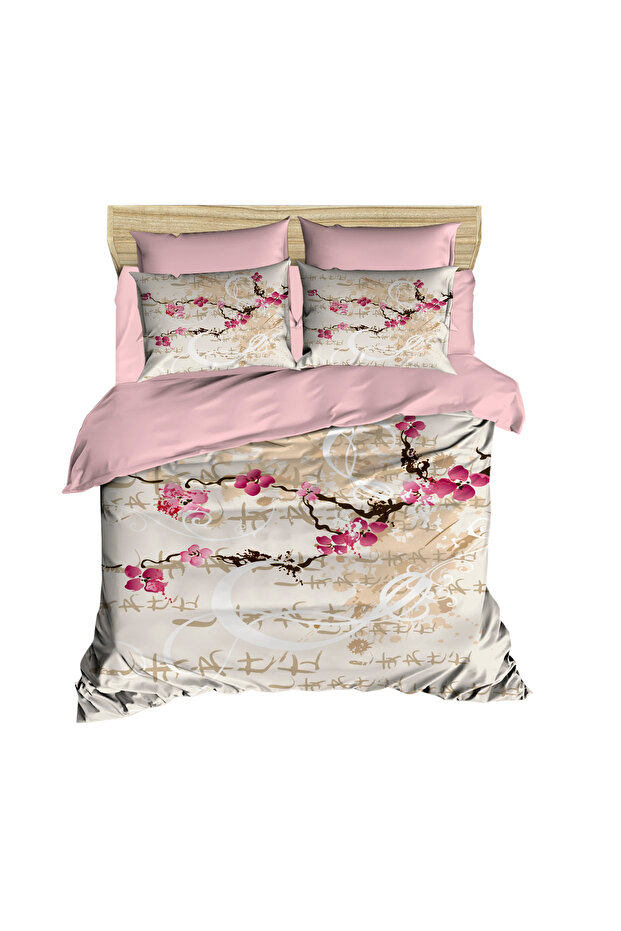 Lavender Branch Spring 3D Digital Double Duvet Cover Set