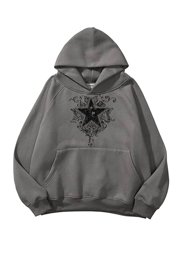 Graffiti Nested Star 3 iplik Oversize Sweatshirt - 1