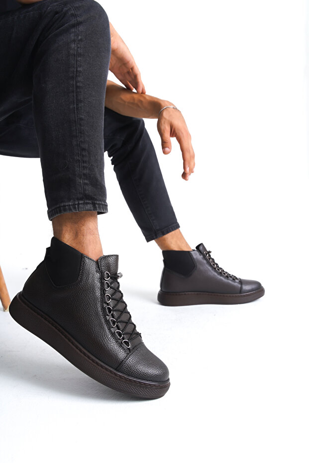 Erkek Aries Deri Bağcıklı Bot - 2