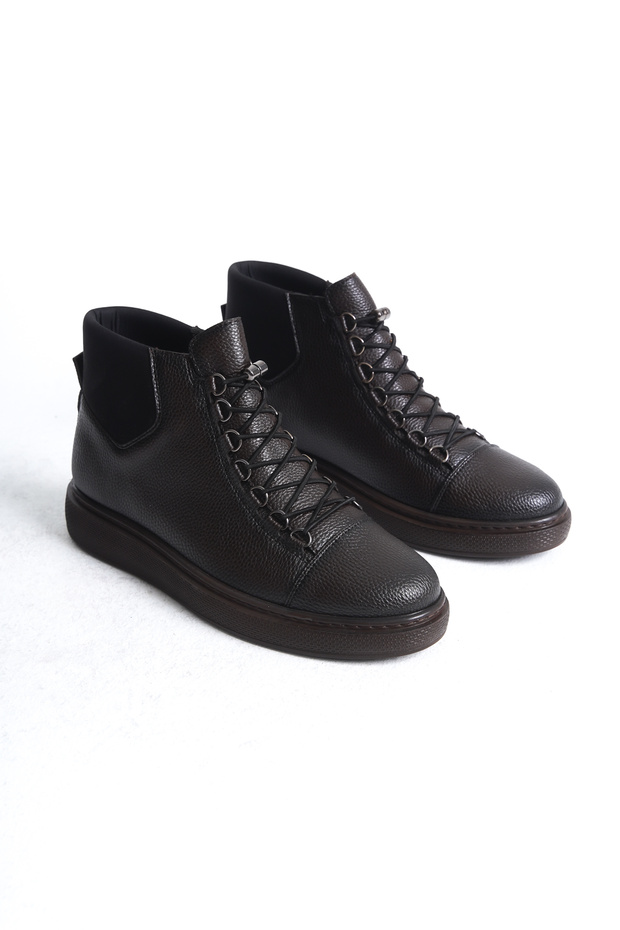 Erkek Aries Deri Bağcıklı Bot - 3