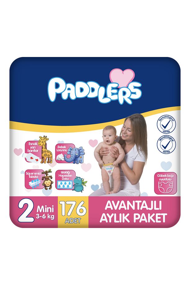 Bebek Bezi 2 Numara Mini 176 Adet (3-6 Kg) Aylık Paket - 1
