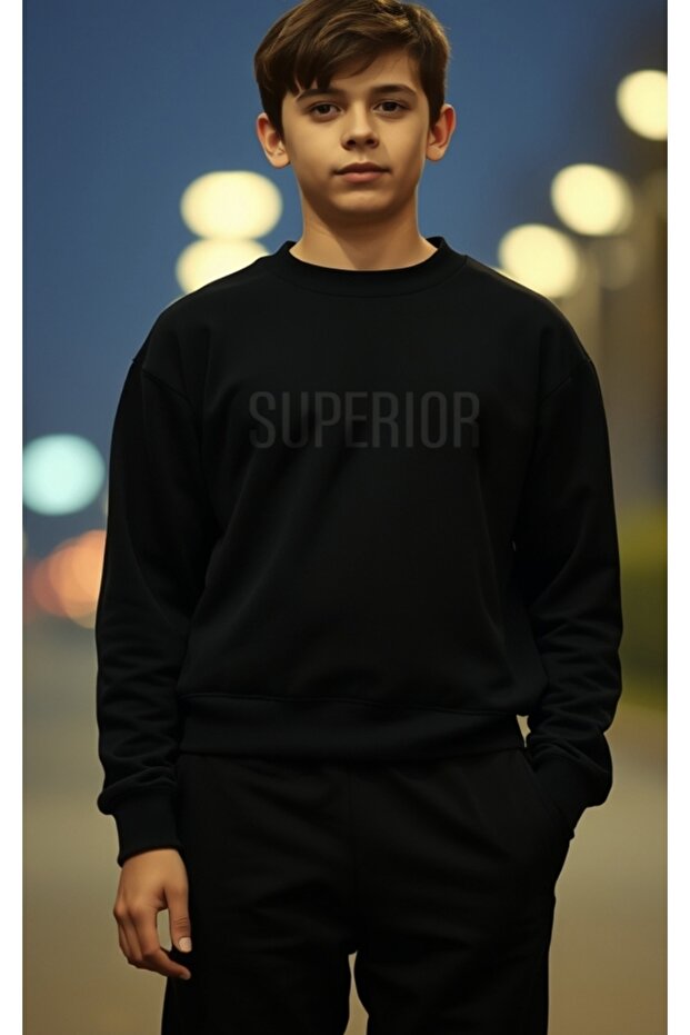 Modal Sweatshirt with Lettering on the Front
