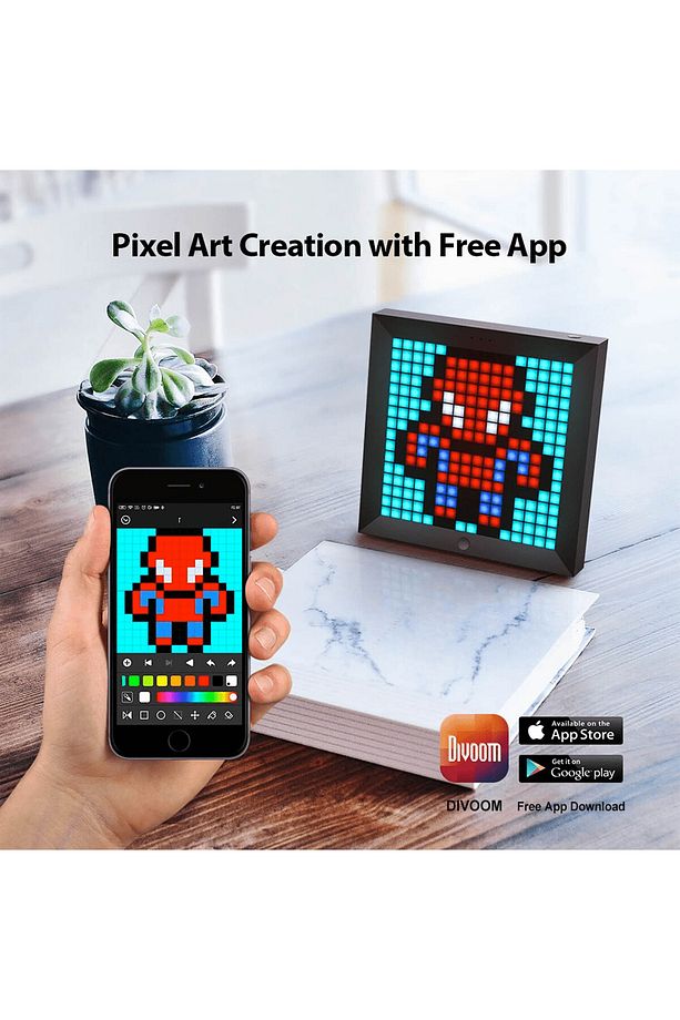 Ditoo Pro Yeşil Bluetooth Hoparlör Ve Pixoo Led Ekran Seti - 8