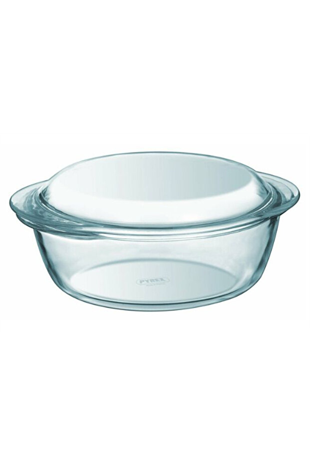 204A000/7743 Glass Round Oven Dish with Lid 2.1L