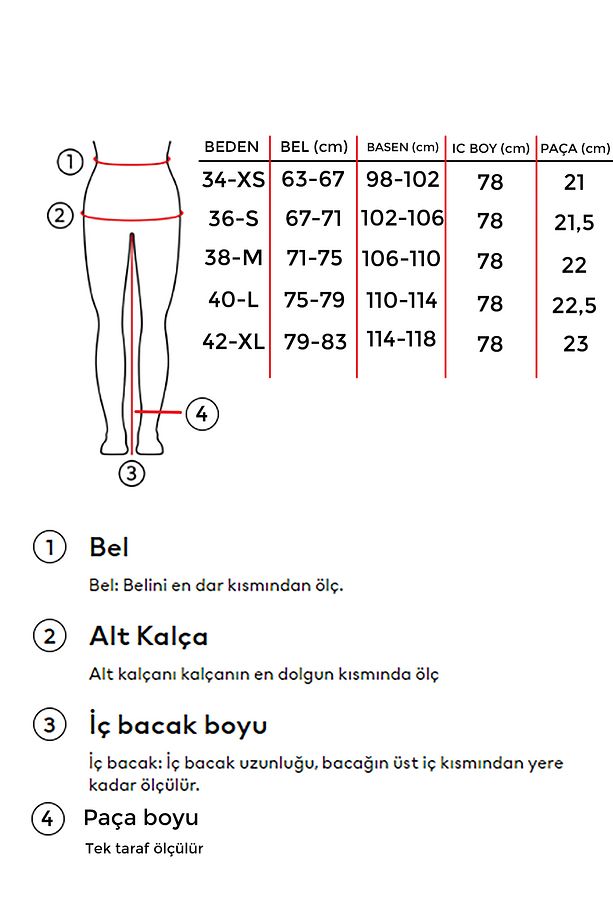 Kadın Tint Kot Rengi Lazer Detaylı Skater Jogger Fit Denim - 5