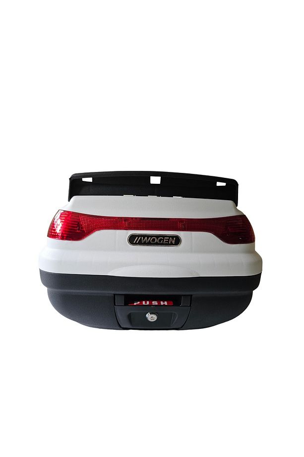 Wg41 Basic 41 Litre Motorsiklet Arka Çantası Beyaz Renk - Sırt Dayamasız Basic Model - - 6