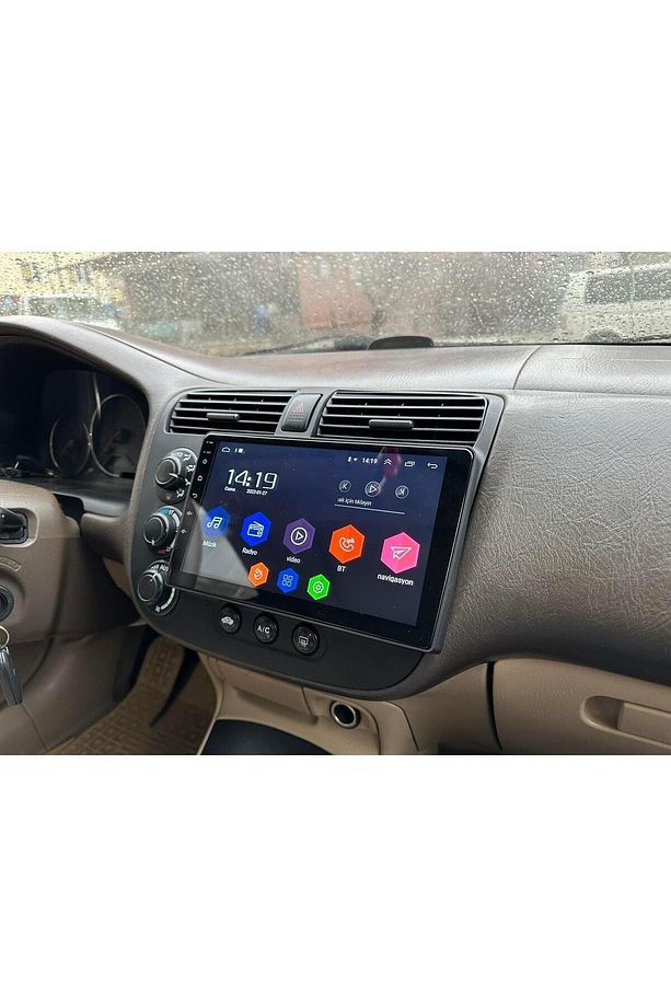 HONDA CİVİC VTEC2 UYUMLU ANDROİD REM 4-64 MULTİMEDYA CARPLAY-KAMERA-IPS EKRAN - 1