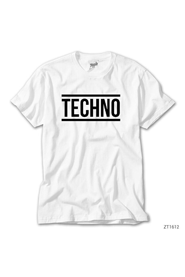 Tricou Techno Alb - 1