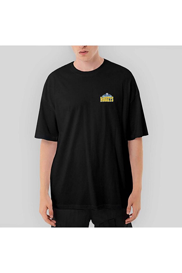 Denver Nuggets Logo Oversize Black T-Shirt