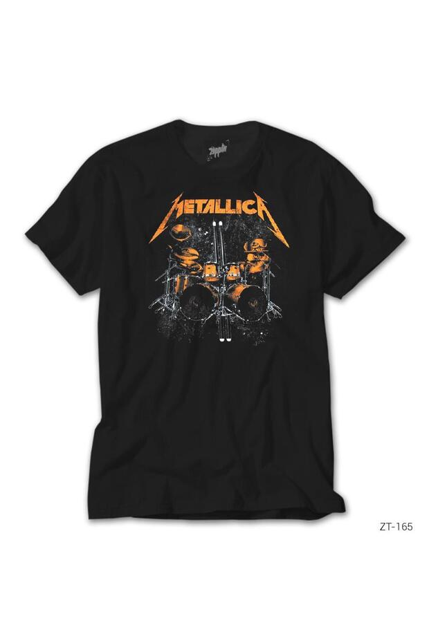 Metallica Lars Dum Black T-Shirt