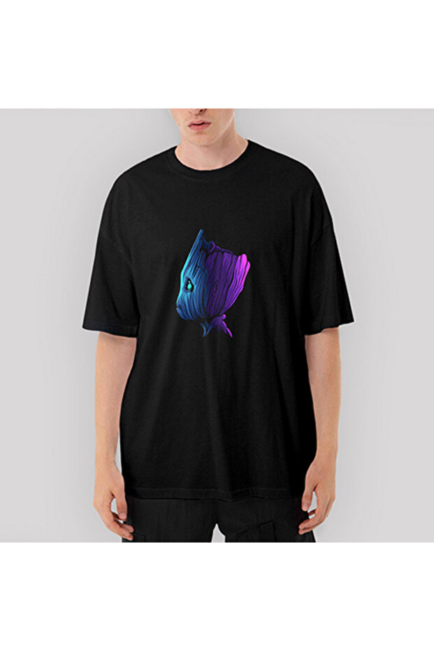 Baby Grooth Oversize Black T-Shirt