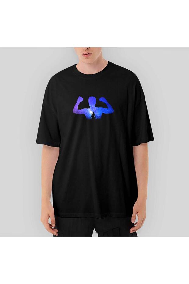 Muhammad Ali Galaxy Oversize Black T-Shirt L