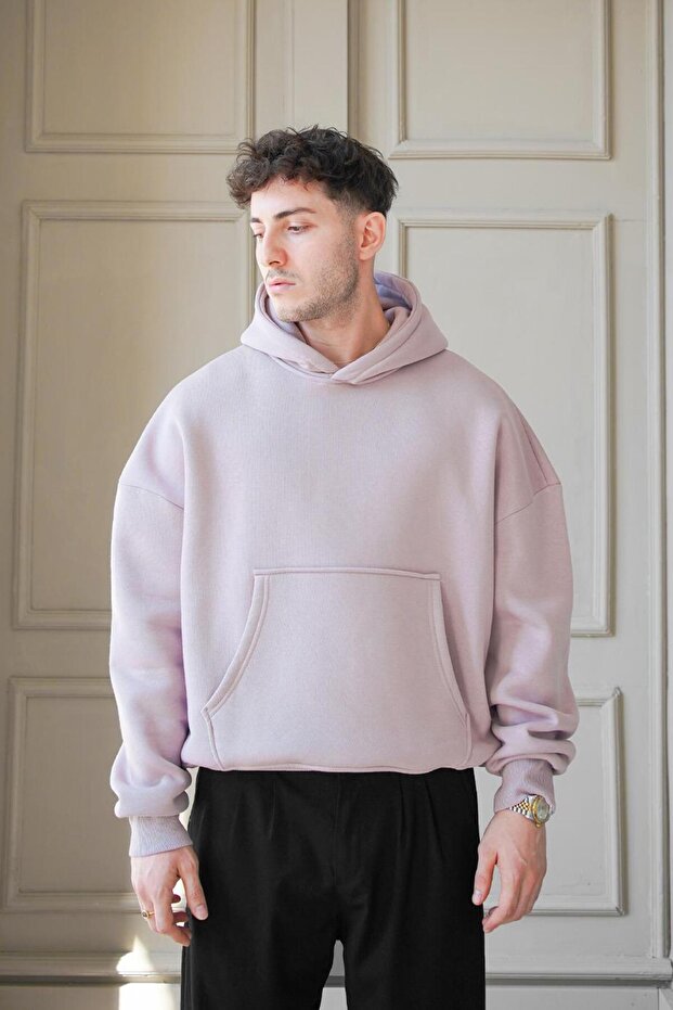 Mürdüm Cozy Basic Oversize Sweatshirt - 2