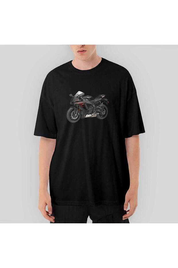 Ymha Yzf R1 Oversize Black T-Shirt