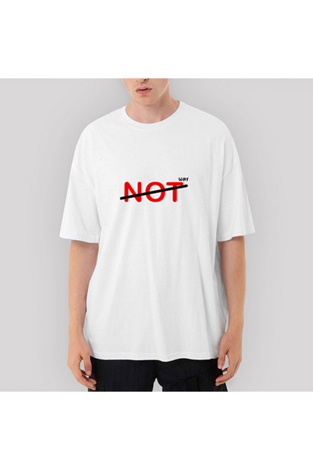 Why Not Oversize White T-Shirt