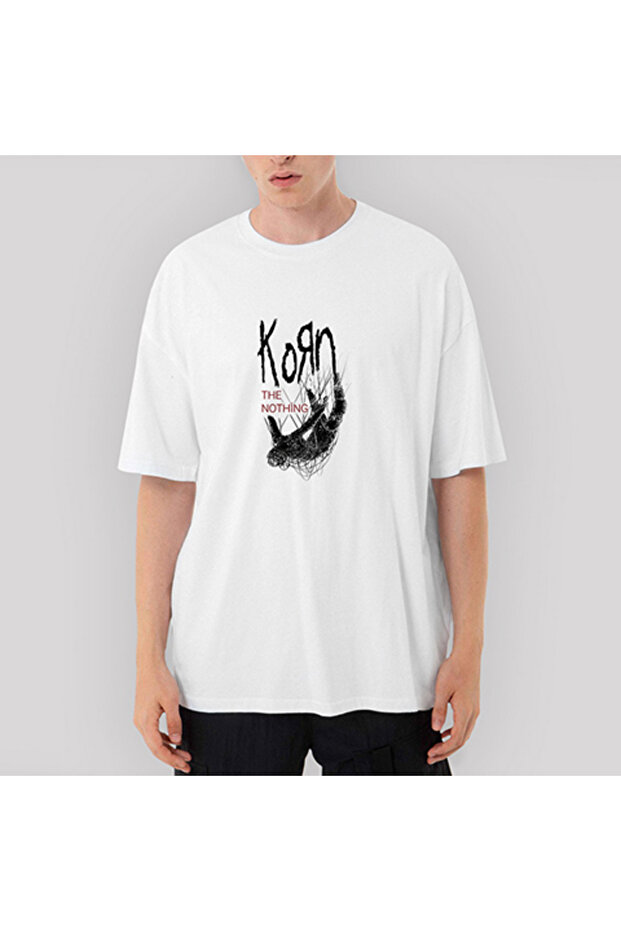 Korn the Nothing White Oversize White T-Shirt