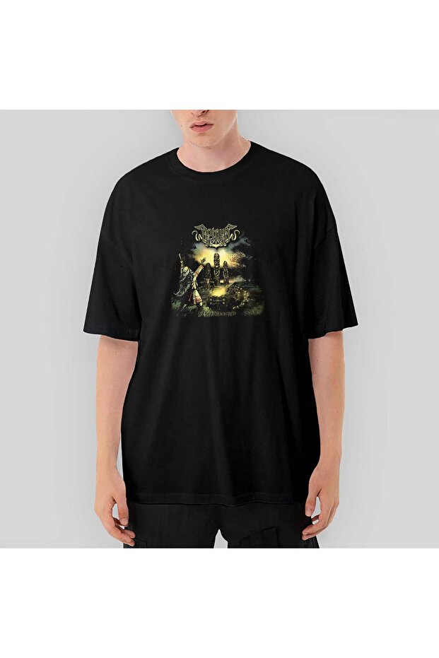 Arkona Weed Serdtsa K Nebu Oversize Black T-Shirt XL