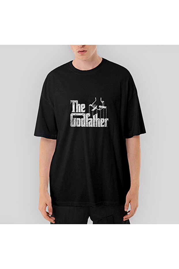 The Godfather Distorted Oversize Black T-Shirt XL