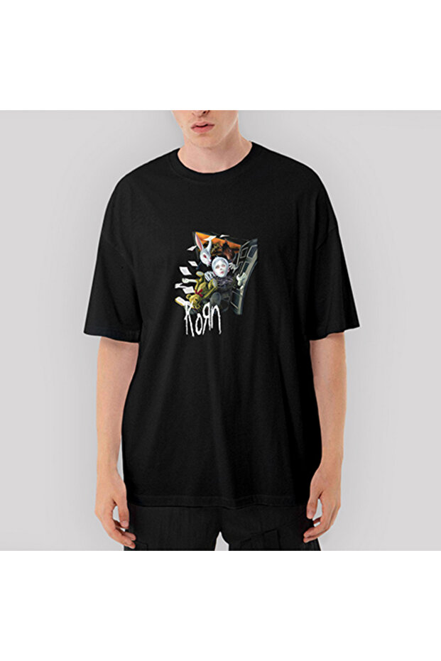 Korn See You on The Other Side 2 Oversize Black T-Shirt