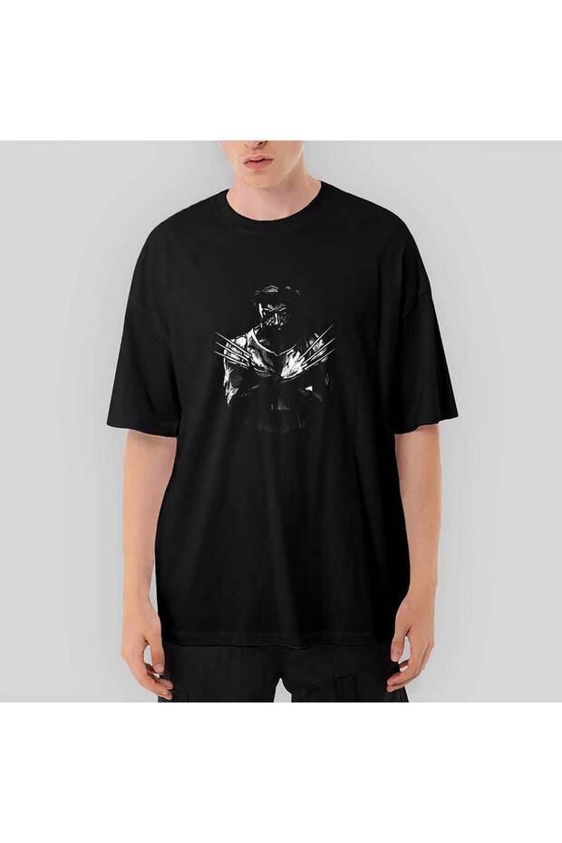 Μπλουζάκι Wolverine Logan oversized Μαύρο - 1