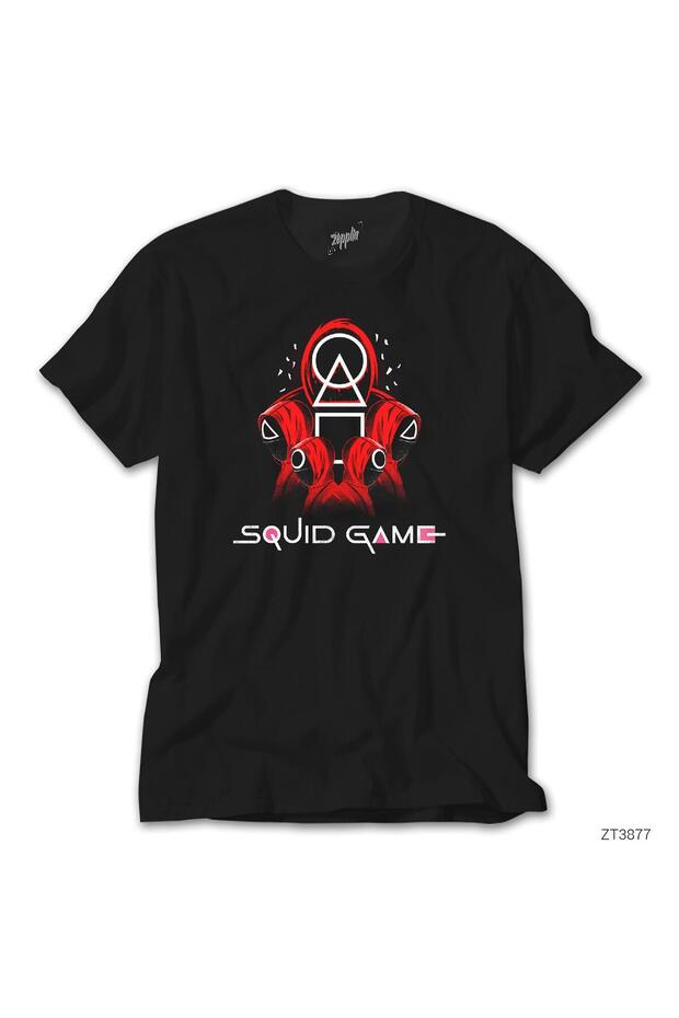 Squid Game Staff Team Black T-Shirt