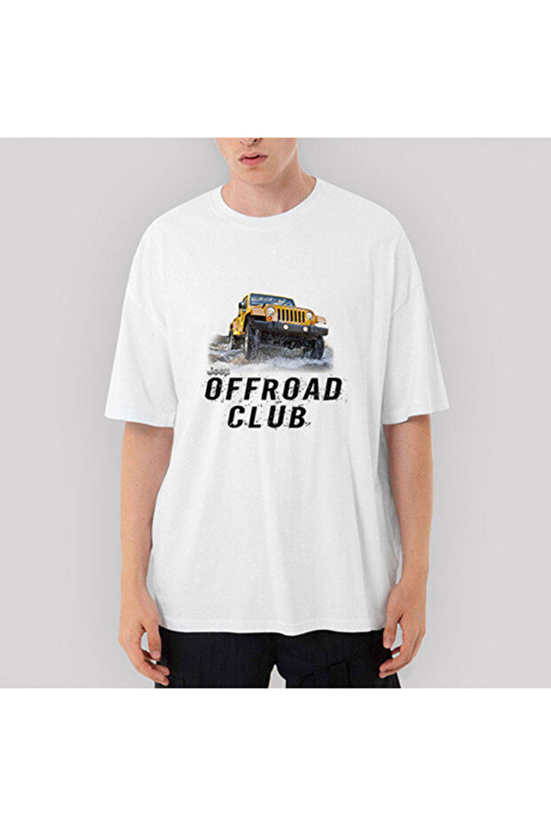 Jeep Offroad Oversize White T-Shirt