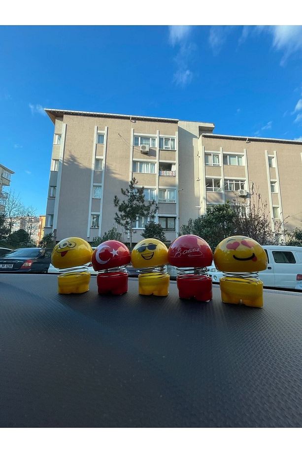 Zıp Zıp Emoji Kafalar 5li Set - 3