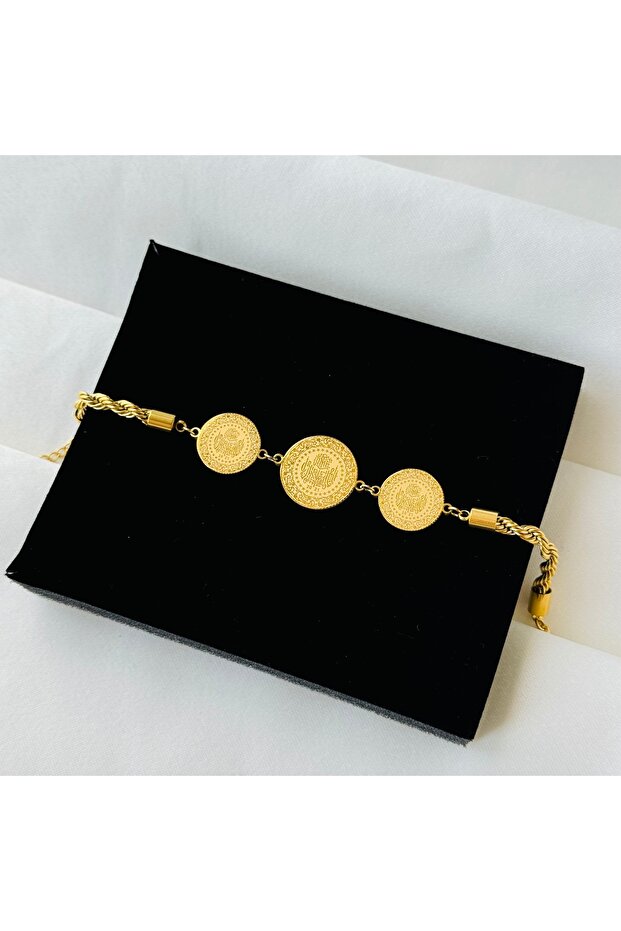 Çeyrekli Çelik Bileklik - 2