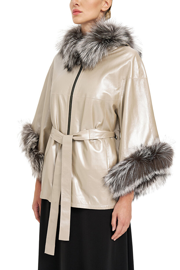 Çift Taraflı Deri Mont - 5