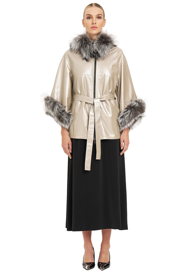 Çift Taraflı Deri Mont - 1