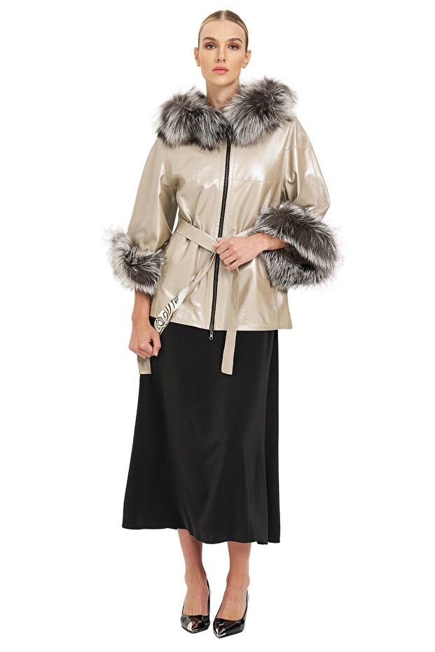 Çift Taraflı Deri Mont - 4