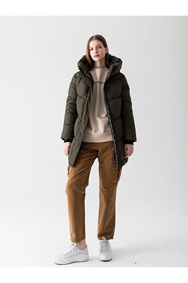 Şişme Yeşil Ceket - 1