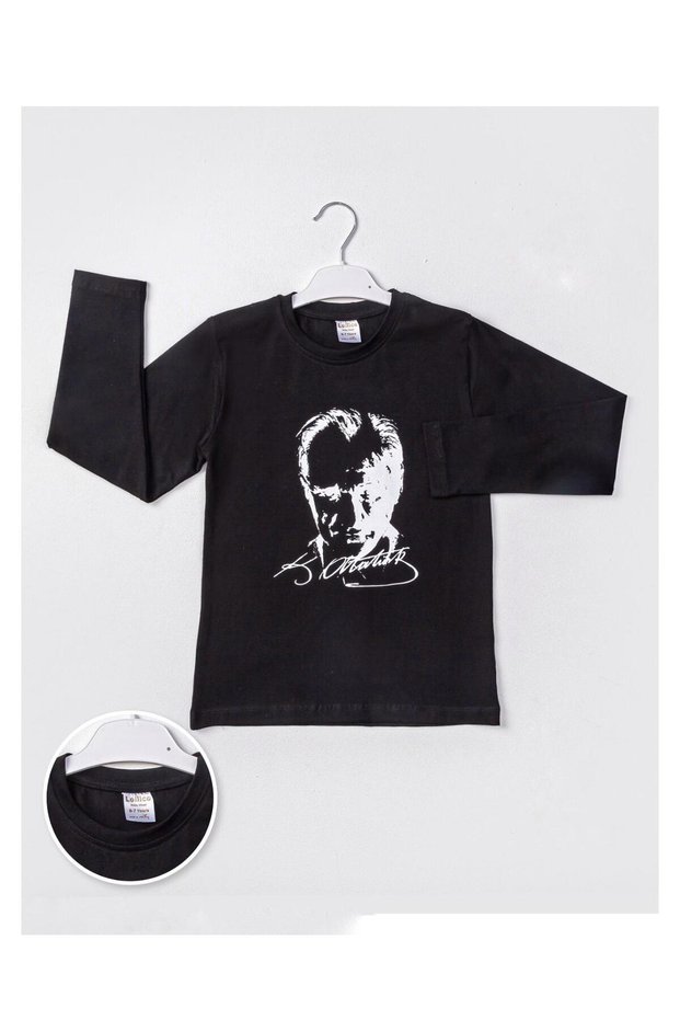 Ataturk Printed Long Sleeve Bady Tshirt