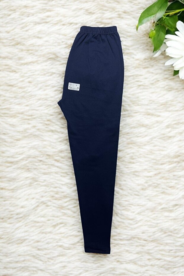 Unisex Navy Blue Winter Tights, Comfortable Soft Mesh Thick Underwear Tights Navy Blue -Ml01