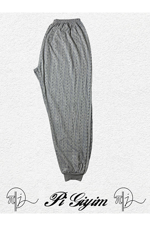 Men's Winter Pajamas Raised Comfortable Soft Mesh Thick Underwear Sleepwear with Cuffs