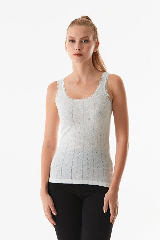 Dantelli Askılı Atlet - 1