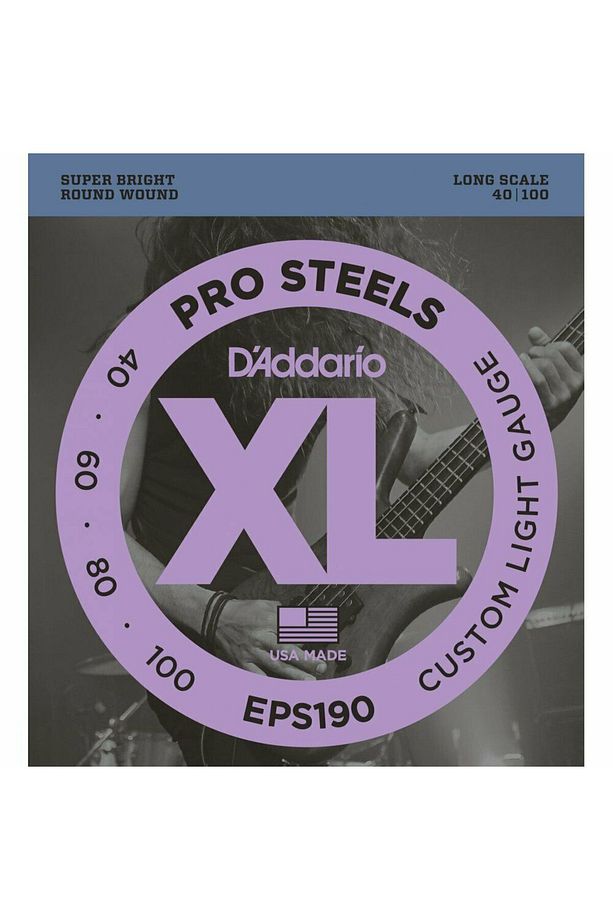 Eps190 Bas Gitar Tel Seti, Xl, 40-100, Long Scale, Proste - 1