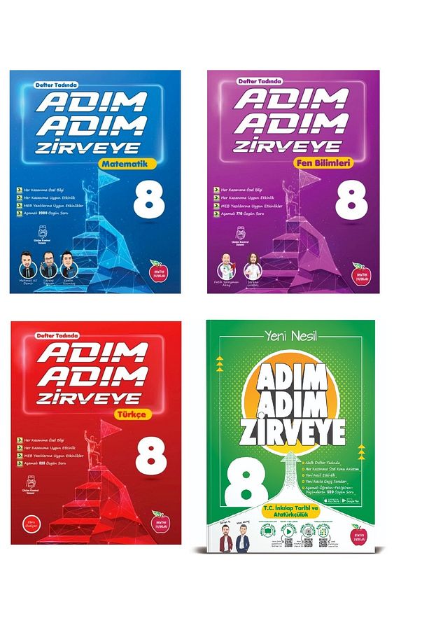 8. Sınıf Adım Adım Zirveye Soru Bankası Seti - 1