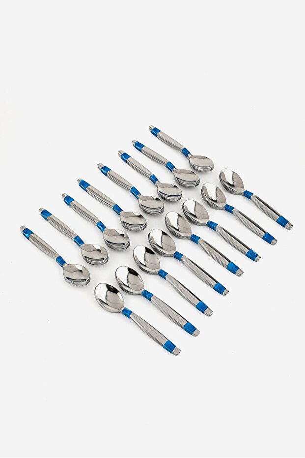 ملعقة موكا 96 قطعة، فضية - 1