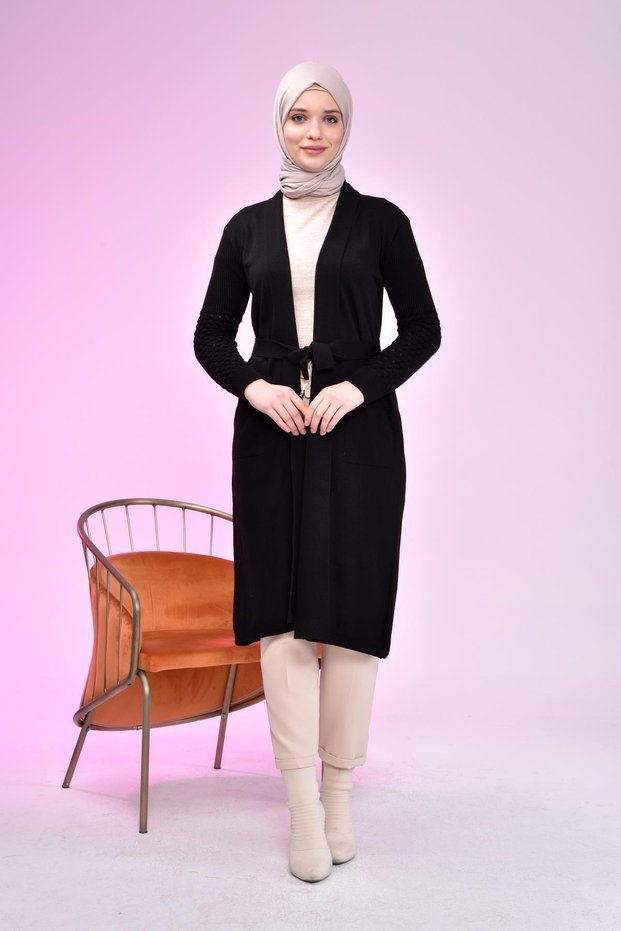 Women's Hijab Cardigan Long Knitwear Women's Mother Cardigan