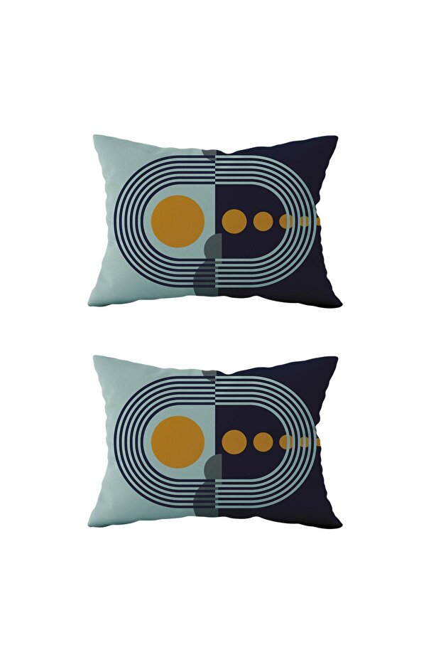 Double Sided Rectangular Throw Pillow Cover 2-Piece DS50 - 1