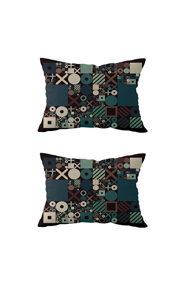 Double Sided Rectangular Throw Pillow Cover 2-Piece DS38 - 2