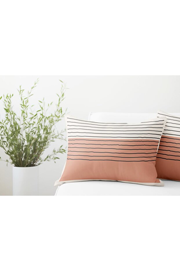 غطاء وسادة مستطيل مزدوج الجوانب مكون من قطعتين DS7 - 2